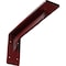 Ekena Millwork Embrey Steel Bracket, Hammered Bright Red 2"W x 10"D x 4 3/4"H BKTM02X10X04EBHRE - alternate 1
